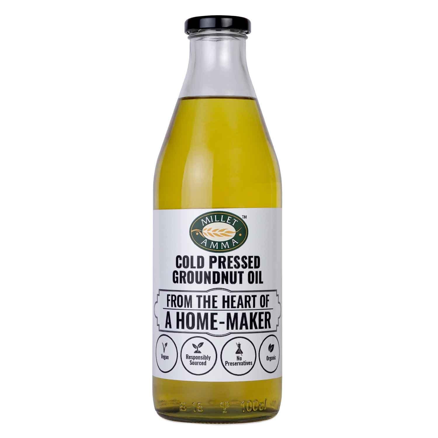 Cold Pressed Groundnut Oil Organic - 500ml