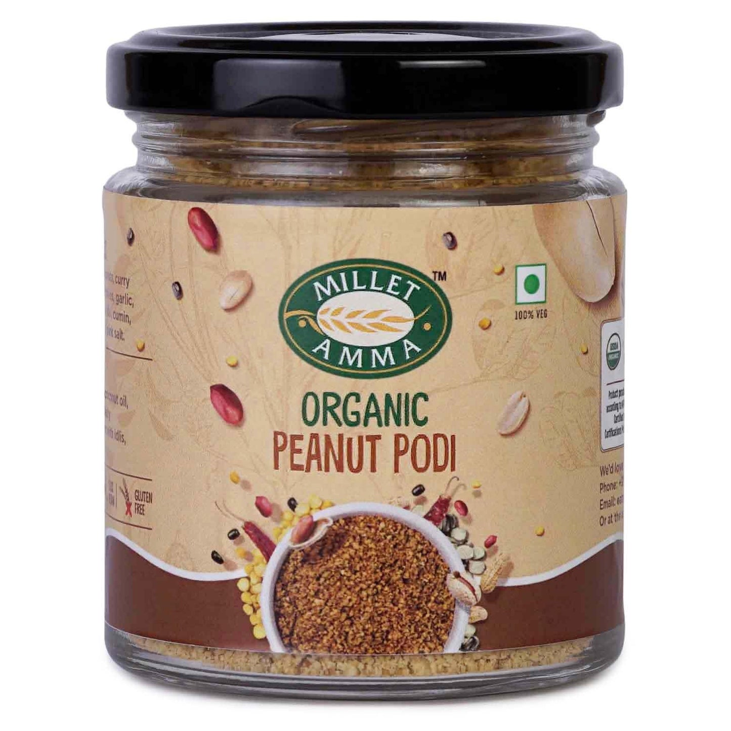 Peanut Podi Organic - 100gm