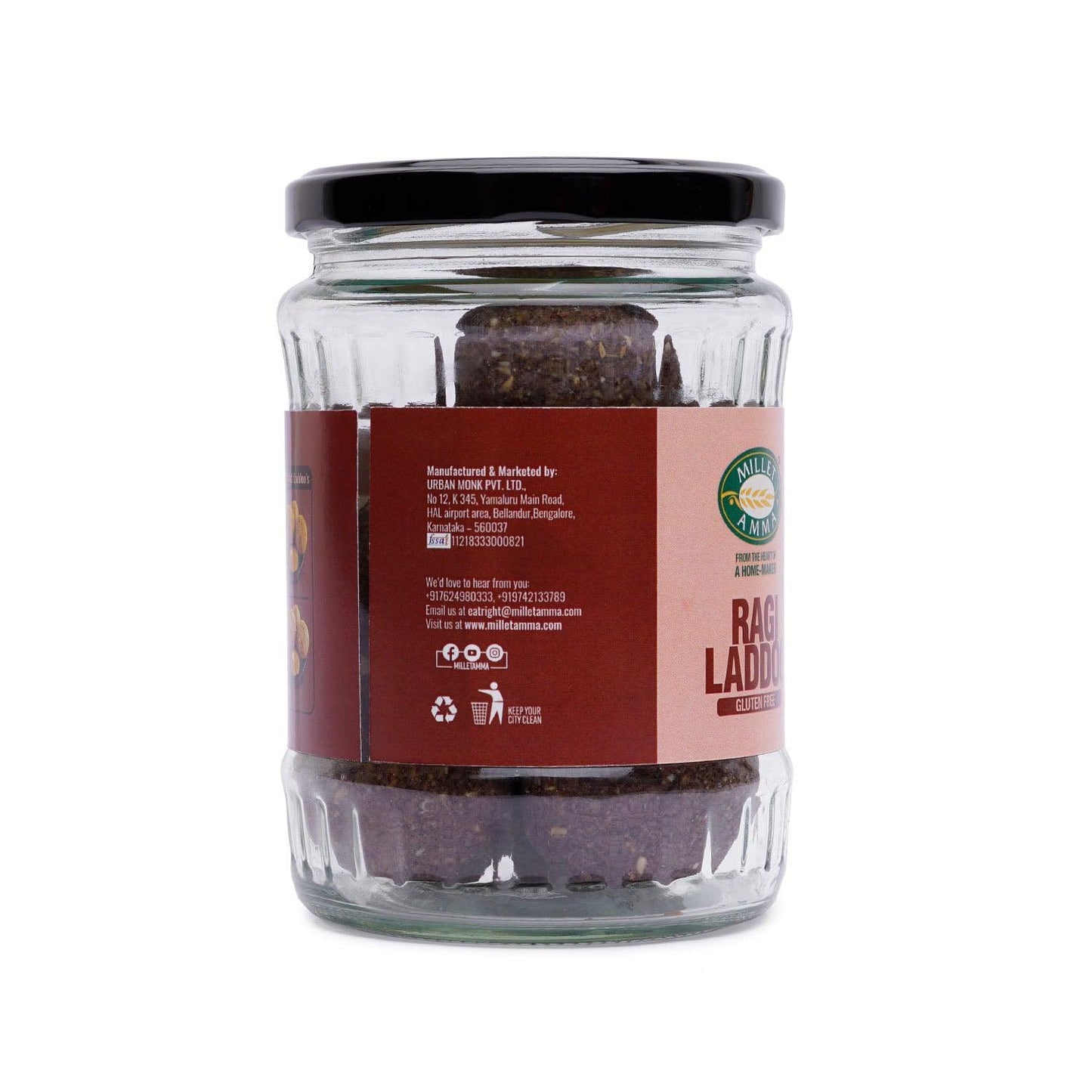 Ragi Ladoo 300g | Ready to Eat | Made with Jaggery | ( Flavours or Colors , No Preservatives