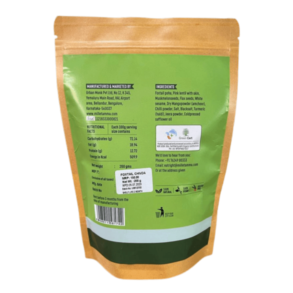 Foxtail Chat Pata Chivda - 150Gms