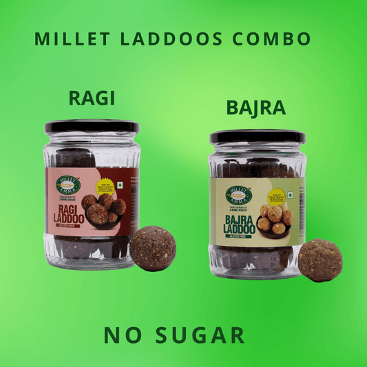 Bajra & Ragi Laddoo Combo | Pack of 2 Varieties