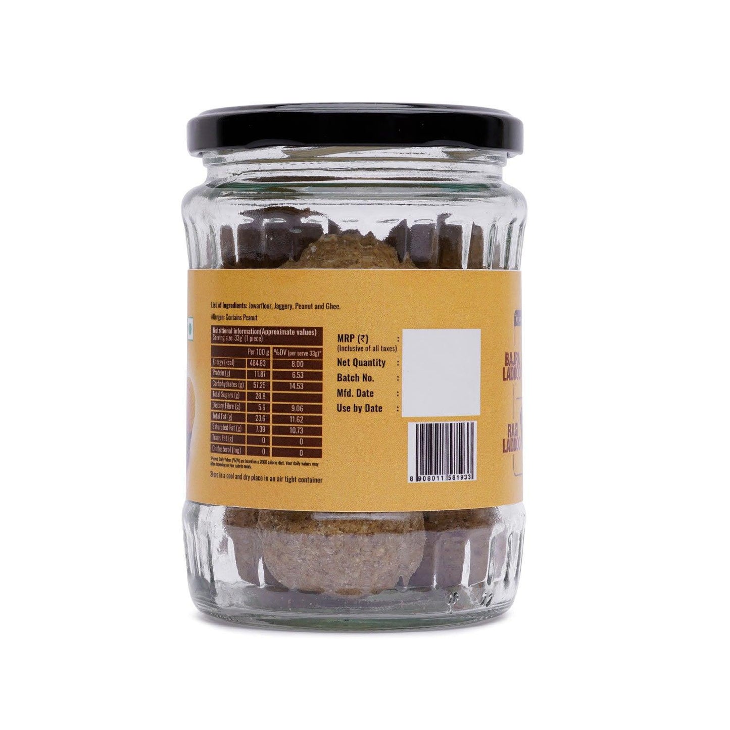 Jowar Ladoo 300 GMS | Ready to Eat | Made with Jaggery | ( Jowar Ladoo - Sorghum , Jonna , Jola , Cholam ) | No Refined Sugar , No Additional Flavors or Colors , No Preservatives