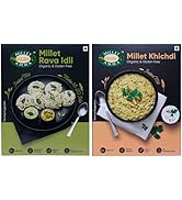 Millet Amma Baked Bajra Methi Bhakhri - 360 Gms | (Pack of 2 - Each 180 Gms) | Ready to Eat | Best Choice for Snack Time, Parties & Events | Healthy Traditional Gujarati Snacks