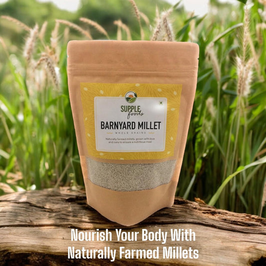 SUPPLE foods Barnyard Millet, 1600g - Native Whole Grains (Kuthiravalli, Samvat ke Chawal, Oodalu), Low GI, High Fibre than Rice