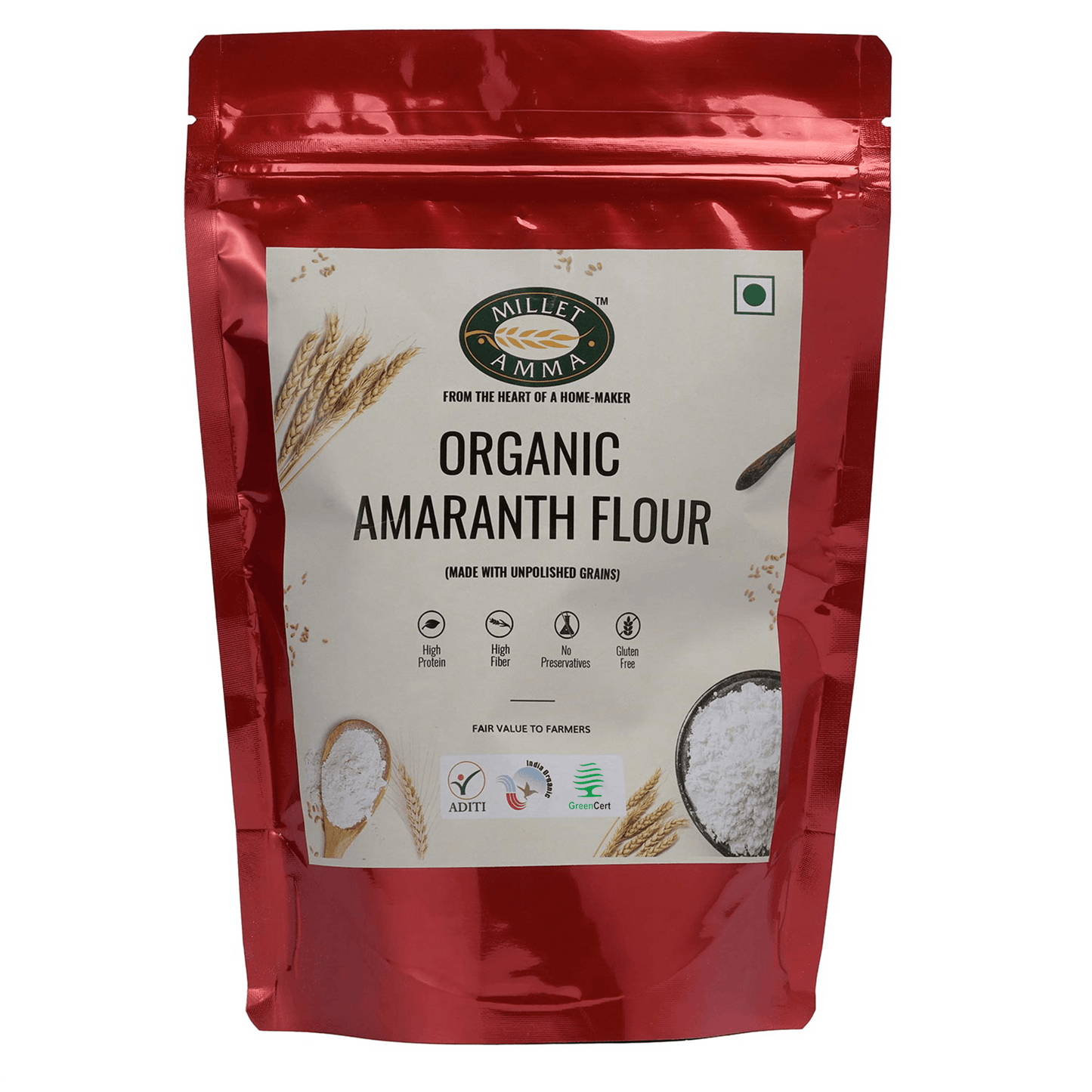 Amaranth Millet Flour Organic - 500gm