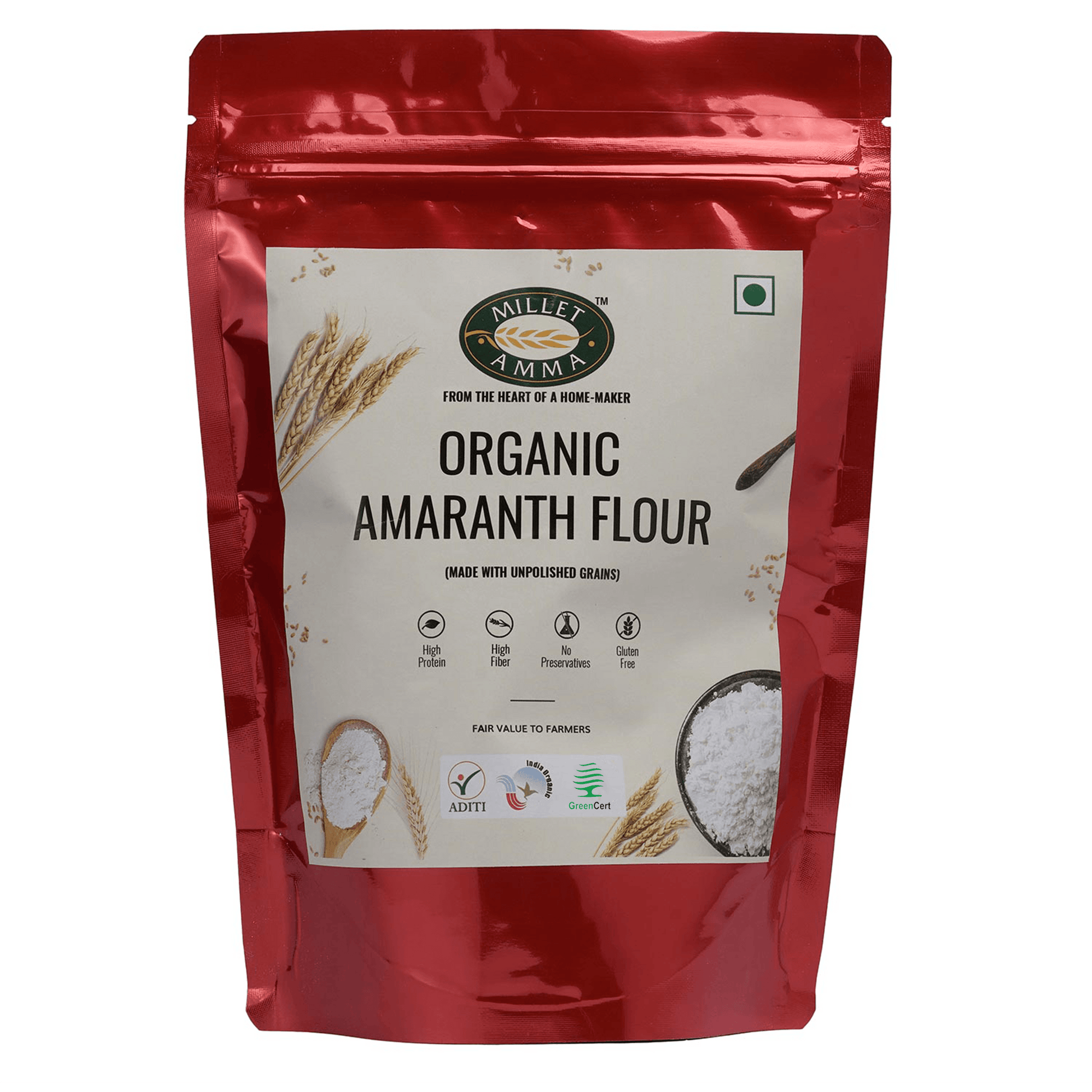 Amaranth Millet Flour Organic - 500gm