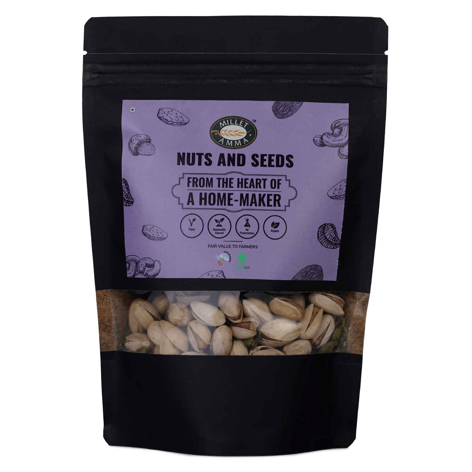 Pista Salted With Kernel Organic 250gm