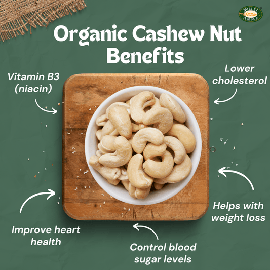 Organic Cashew 250 Gms | (Kaju, Jidipappu) | Healthy, Nutritious & Delicious Dry Fruits | 100% Vegan & Gluten Free | Source of Minerals & Vitamins