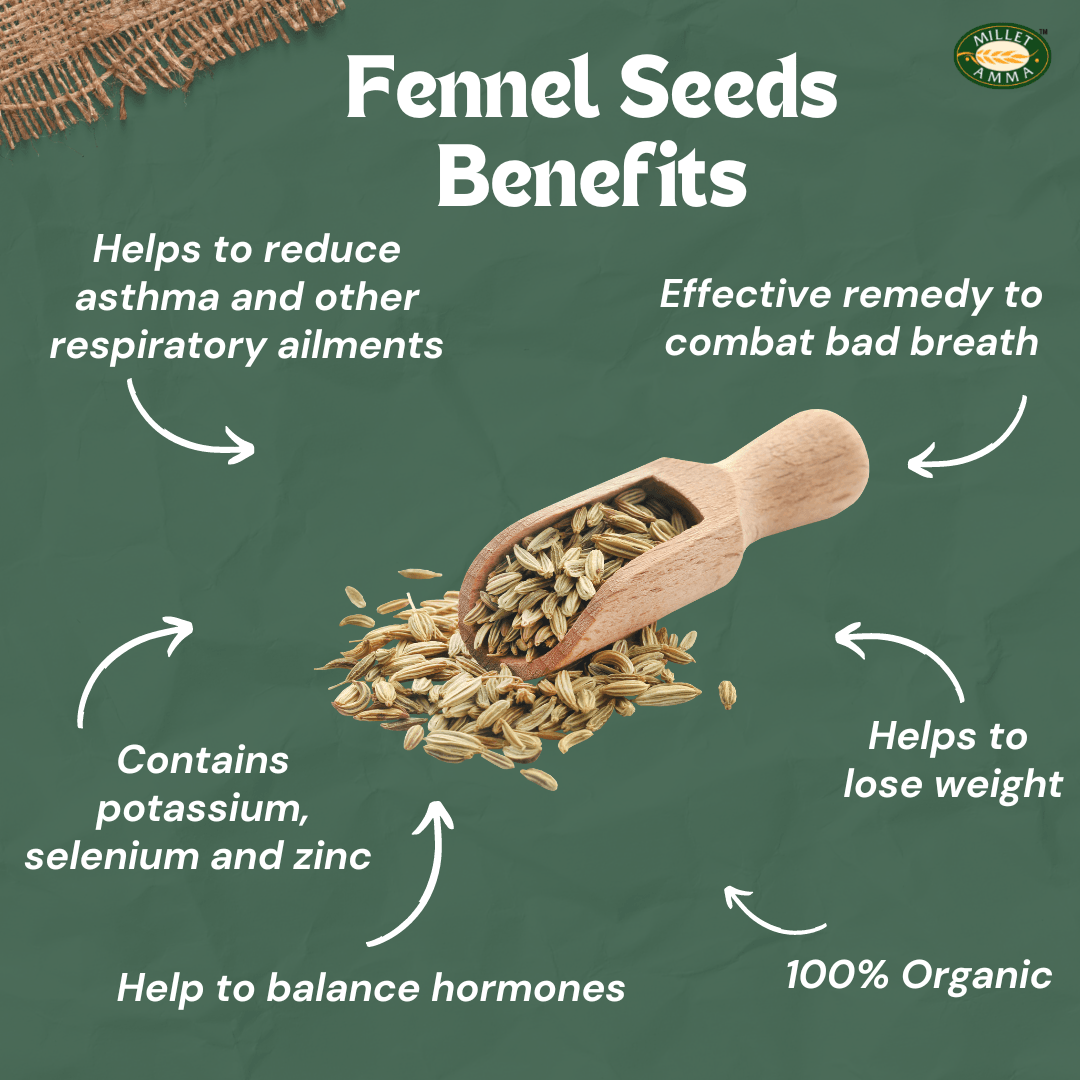 Fennel Seeds (saunf) Organic 200gm