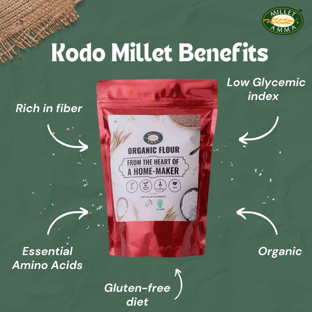 Kodo Millet Flour Organic - 500gm