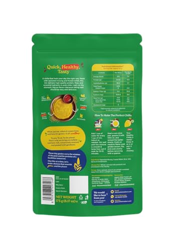 Millet Matters Instant Chilla Mix – Sprouted Moong + Foxtail Millet | High Plant Protein | 175g