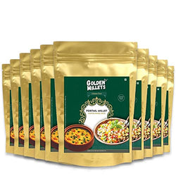 GOLDEN MILLETS Foxtail Millet Unpolished Rice |100% Gluten Free & Natural |High Protein & More Fiber (Pack of 10, 500)