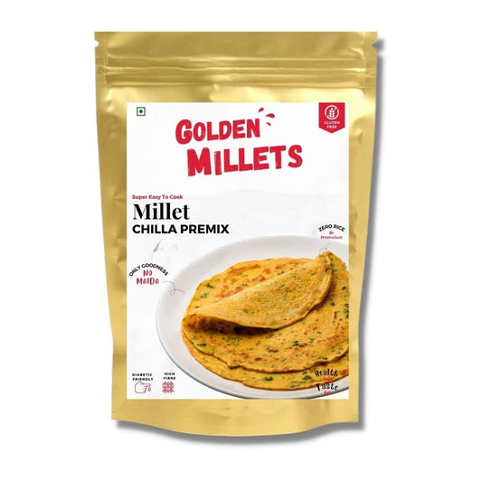 GOLDEN MILLETS Chilla Premix Millet | Healthy and Gluten-Free for Easy and Quick Meals (Pack of 5)