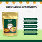 GOLDEN MILLETS Barnyard Millet Unpolished Rice | 100% Gluten Free & Natural |High Protein & More Fiber (Pack of 1, 500)