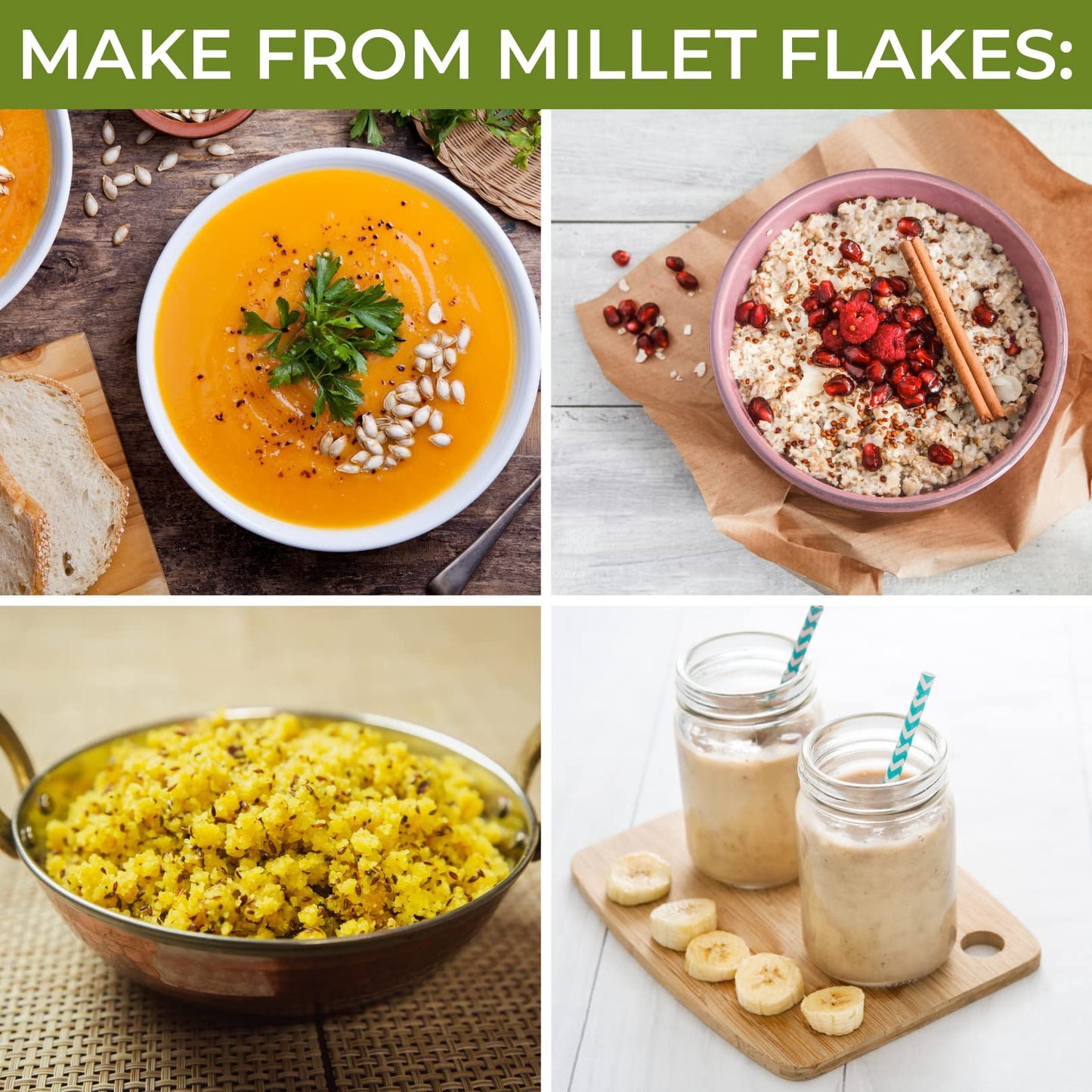 GOLDEN MILLETS Foxtail Millet Flakes 500gm