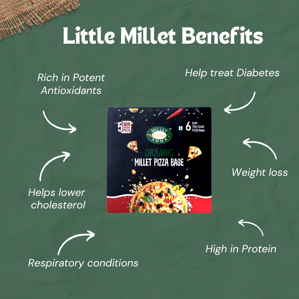 Millet Pizza Base Organic 6Pcs Per Pack - (200)g